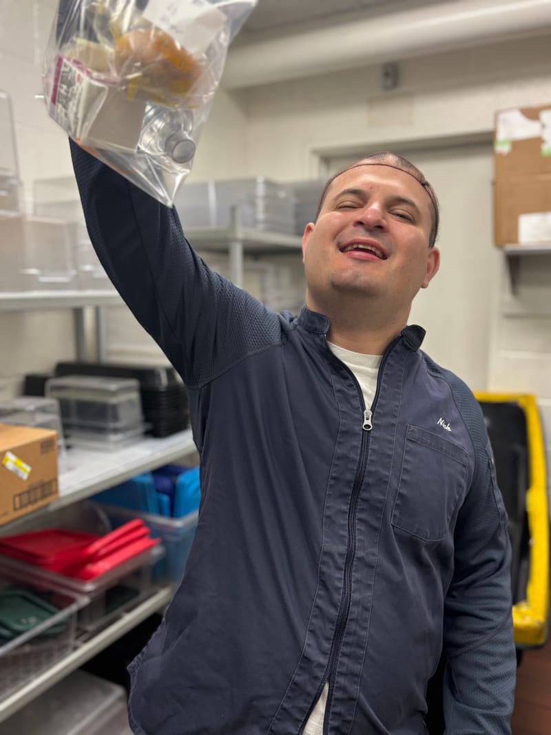 PAAL student Nick participating in a community outing